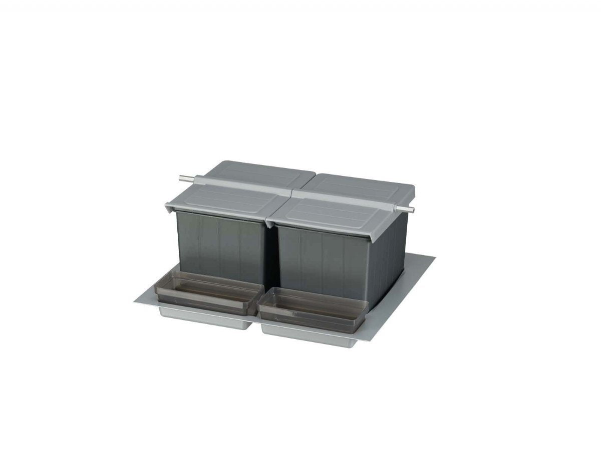 BigDrawer Çekmece İçi 1x Büyük ve 2x Küçük Çöp Kovası, 2x Kaplı