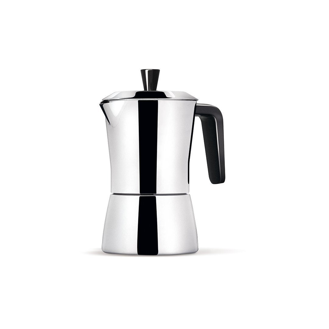 Siyah Renk Tutamaklı ve Düğmeli 6/3 Bardaklı Kahve Makinesi - Furnicept