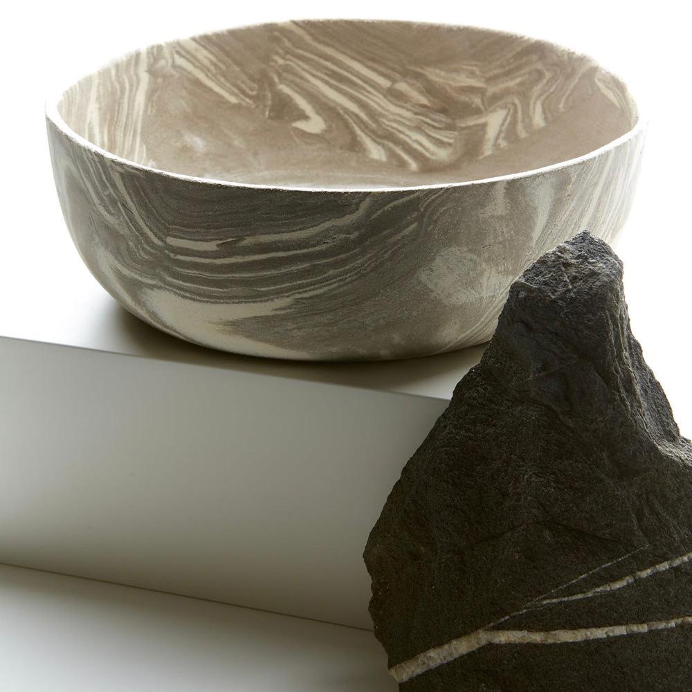 Marble XL Stoneware Salad Bowl