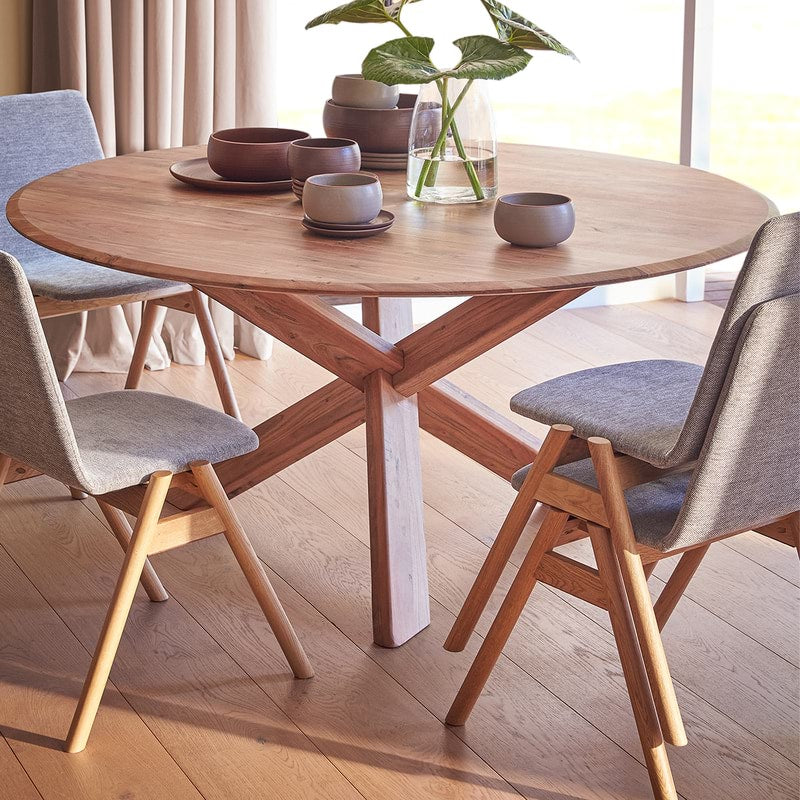 Rejte Round Wooden Dining Table