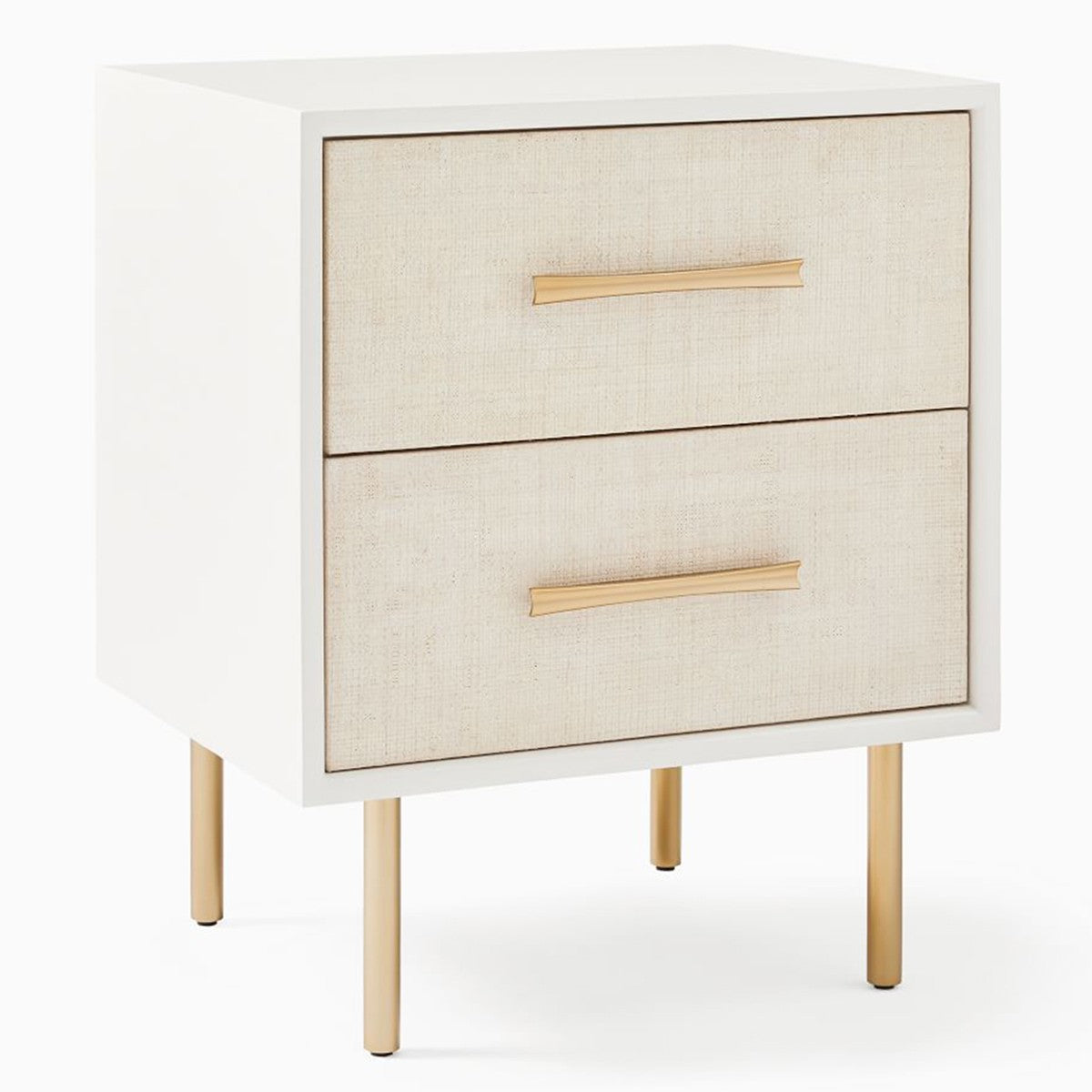 Evorna Wooden White Nightstand