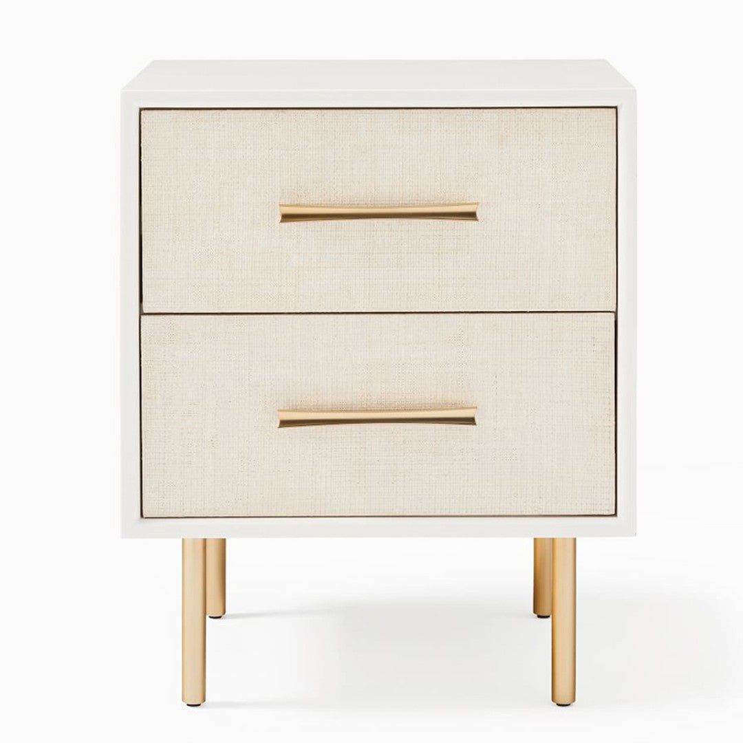 Evorna Wooden White Nightstand