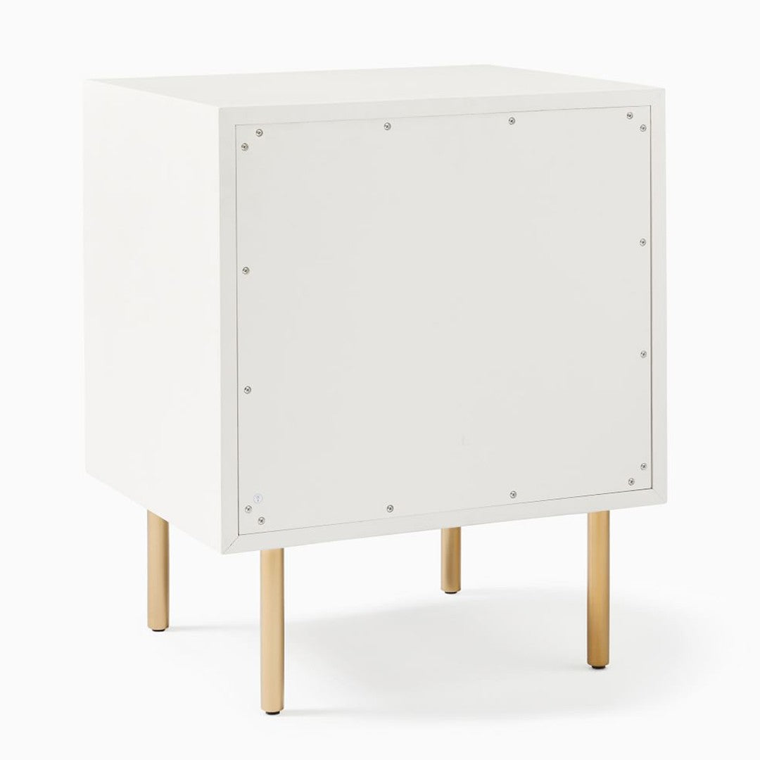 Evorna Wooden White Nightstand
