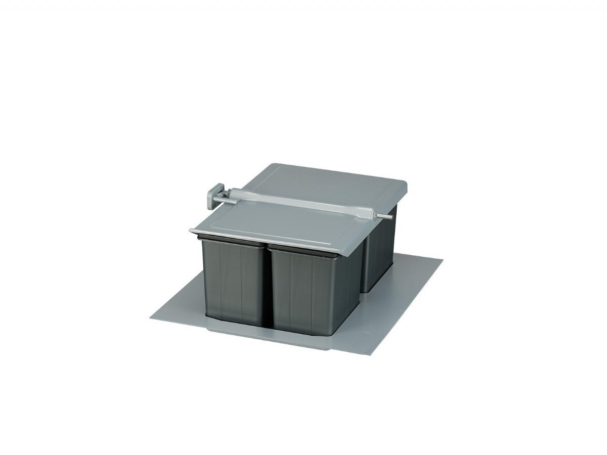 BigDrawer Çekmece İçi 1x Büyük ve 2x Küçük Çöp Kovası ve Taşıyıcı Üniteli