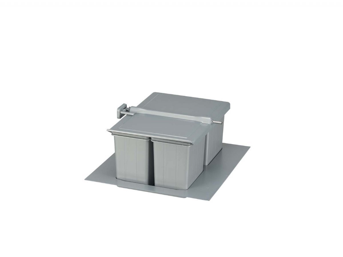 BigDrawer Çekmece İçi 1x Büyük ve 2x Küçük Çöp Kovası ve Taşıyıcı Üniteli