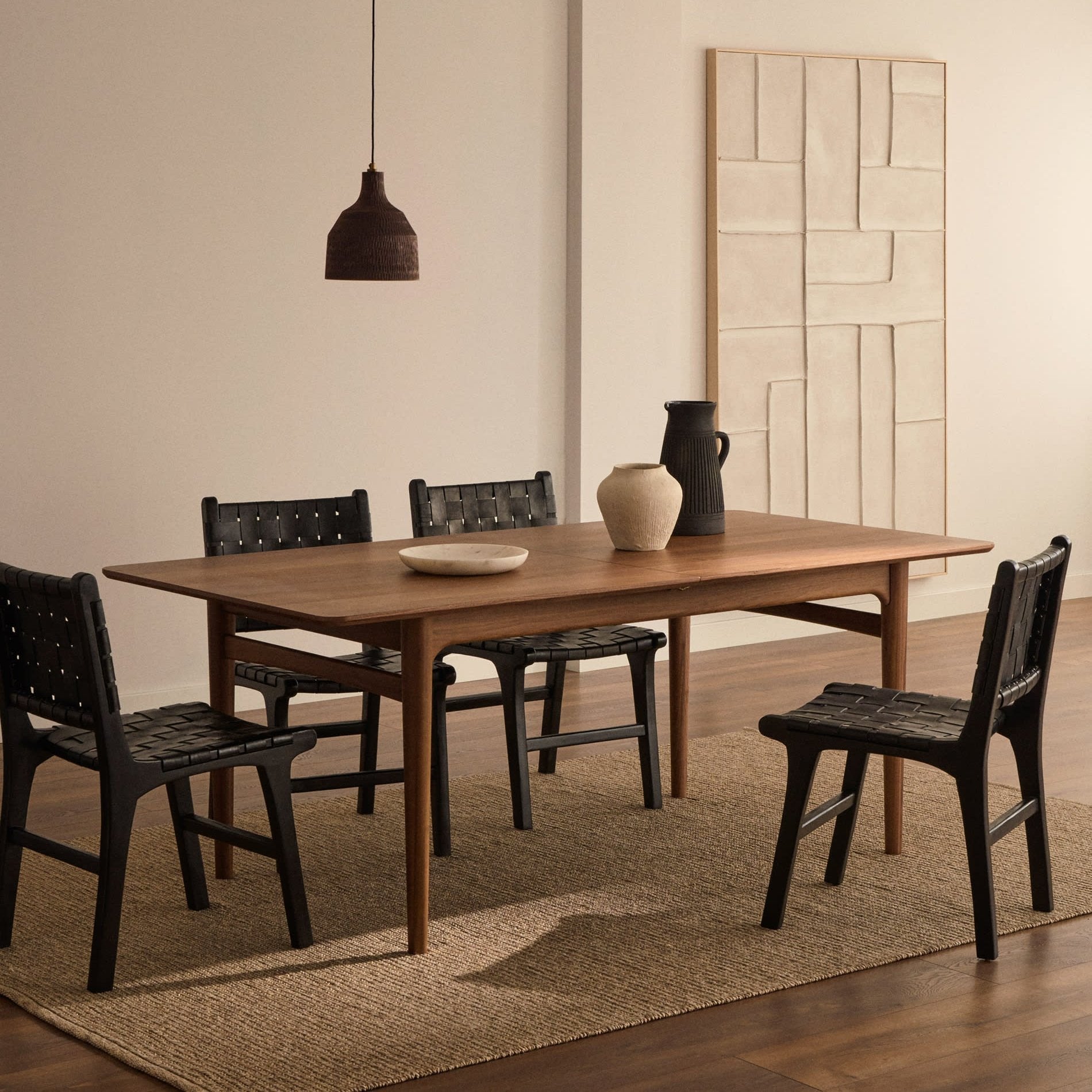 Baraki Wooden Leather Chair