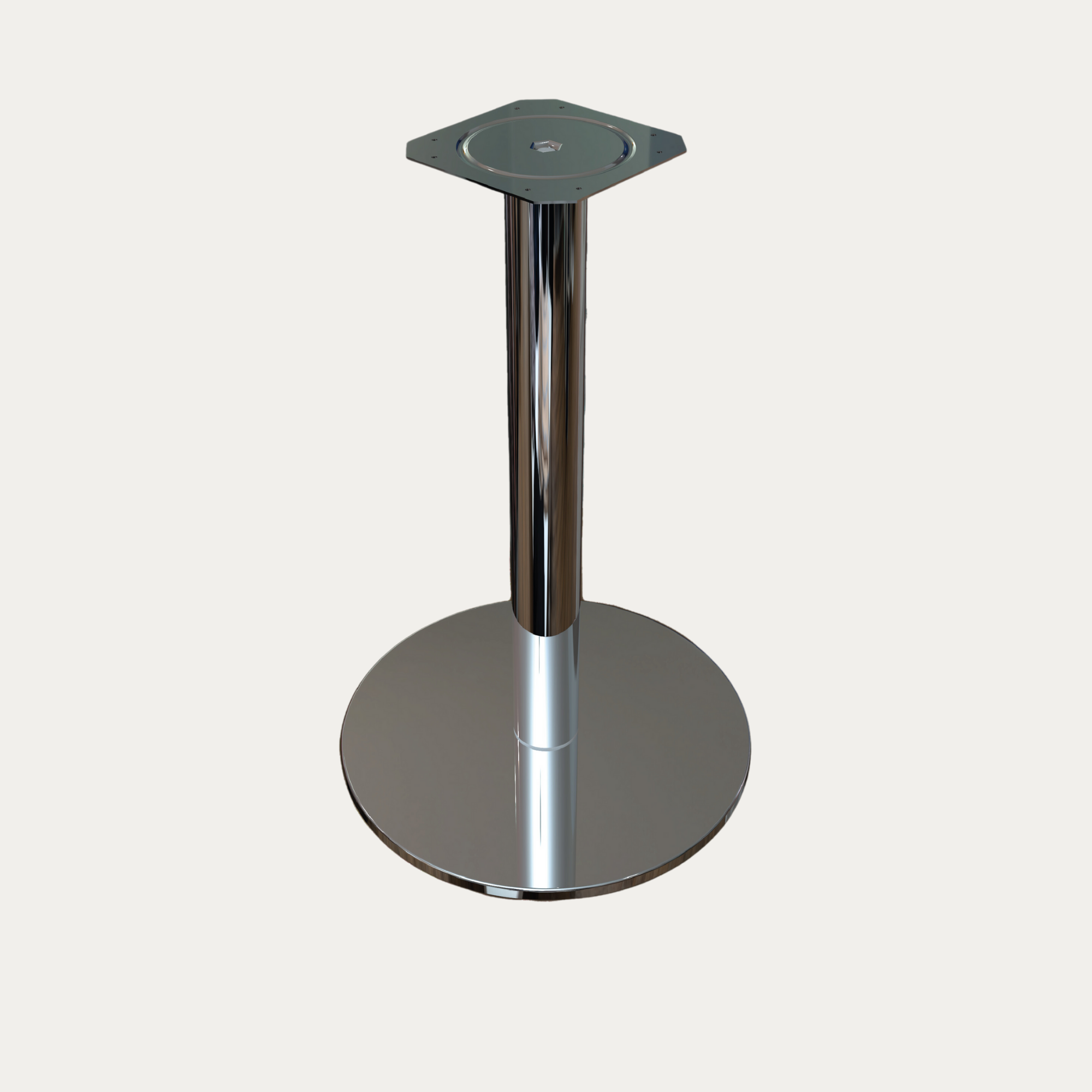 730x76mm Paslanmaz Yuvarlak Taban Masa Ayağı