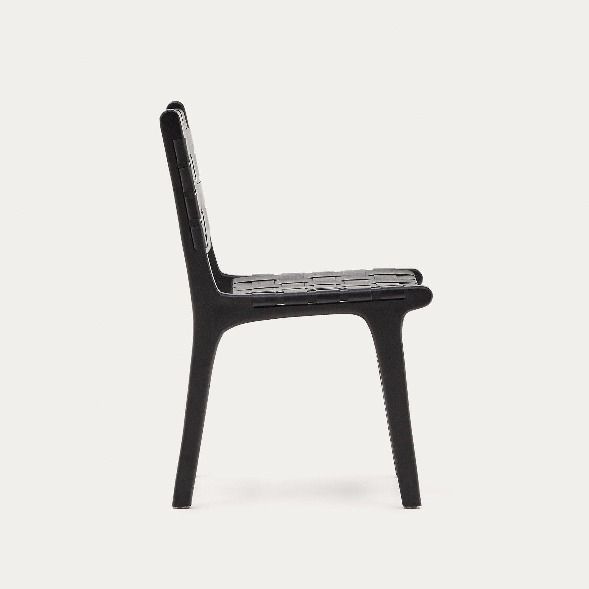 Baraki Wooden Leather Chair