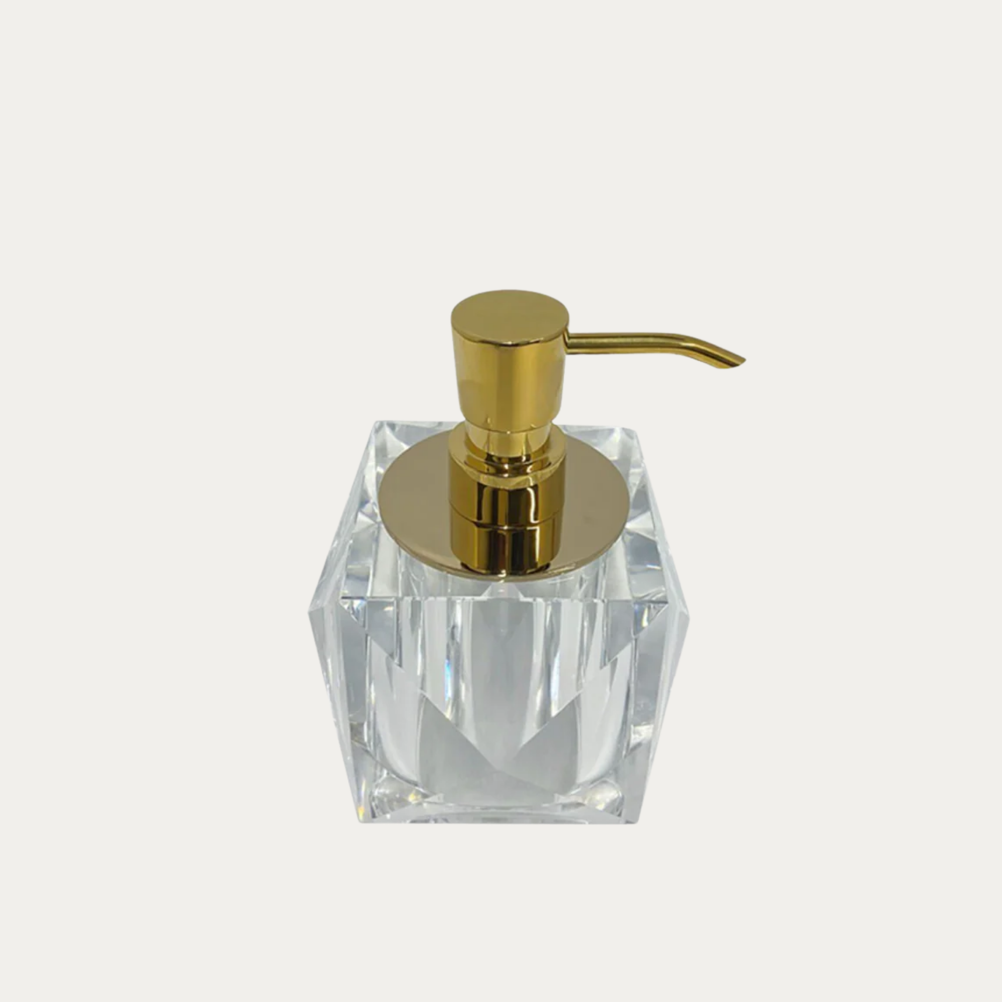Crystal Square Classic Liquid Soap Dispenser