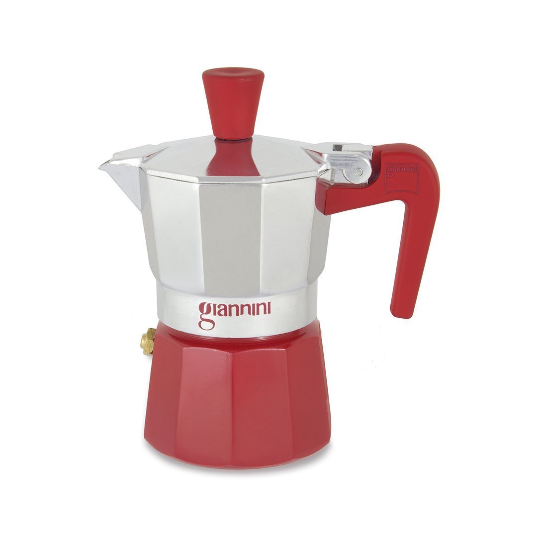 Kırmızı Renk 3 Bardaklık Kahve Makinesi - Furnicept