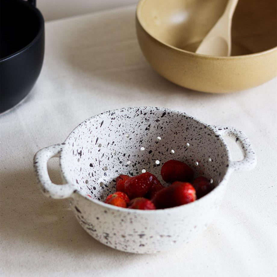 Ceramic Spotted Strainer