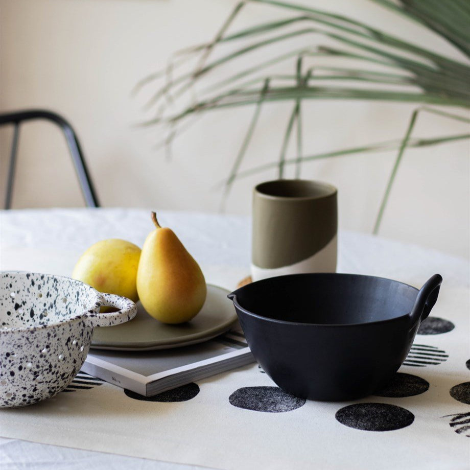 Ceramic Spotted Bowl 850 ml